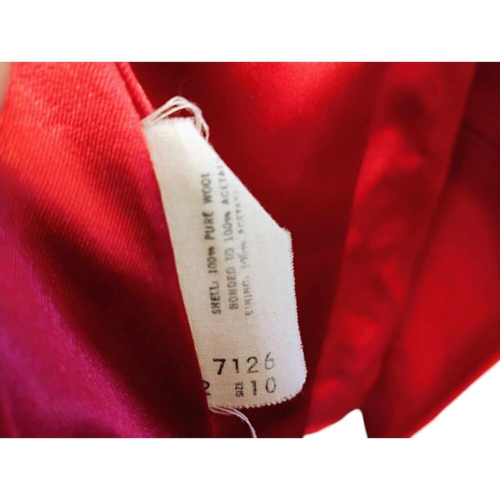Mackintosh Vintage 100% Pure Wool Red Blazer. Size L - Picture 8 of 11